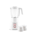 ميانتا خلاط 600 وات 1.75 لتر مع مطحنتين لون ابيض BL1281H