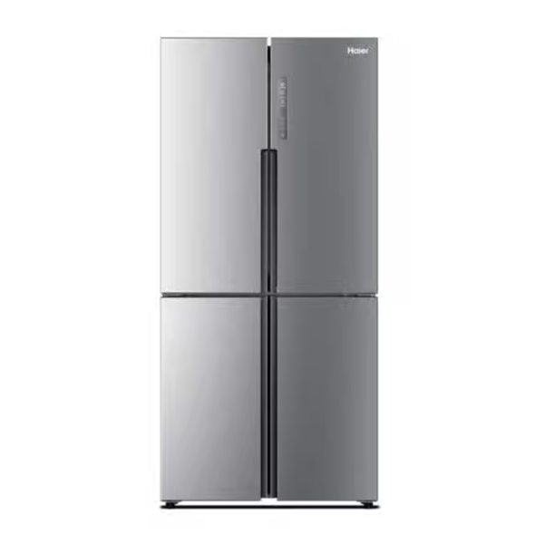 هاير ثلاجة نوفروست، 502 لتر، 4 باب، انفرتر، شاشة ديجيتال، فضي ايونكس، HRF-550TDPD