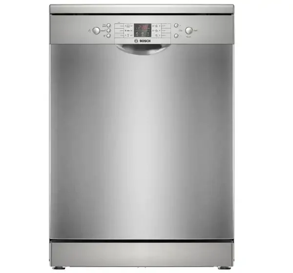 بوش غسالة اطباق سيريس 2، 60 سم، 13 فرد، 6 برامج، شاشة ديجيتال، مقاومة للبصمات، استانلس ستيل، سيلفر، SMS26AI00V