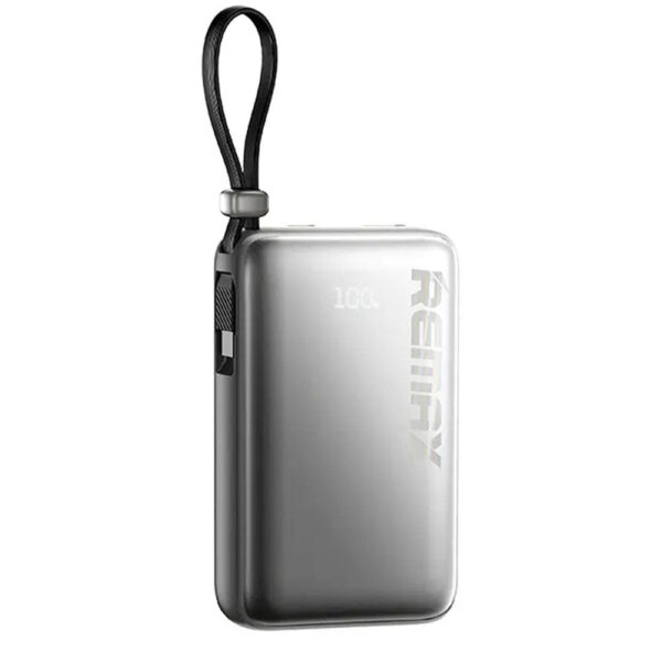 Remax Power Bank with USB + Type-C Port 22.5W 10000mAh + Built-in Type-C Cable RPP-19