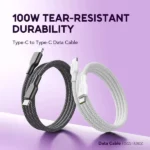 Oraimo 1m High Speed ​​USB-C to USB-C Cable, Black – OCD-1525CC