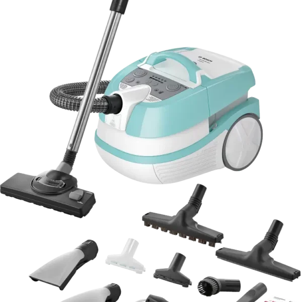 Bosch Wet & Dry Vacuum Cleaner 2000W – Turquoise & White – BWD420HYG