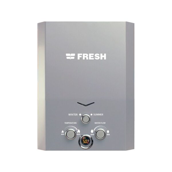 Fresh 6L Gas Water Heater – Silver (Natural Gas) – 500021712