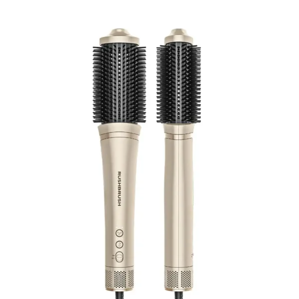 Rush Brush Air Hair Straightening Brush – V4 Champagne