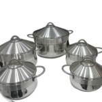 Tayba 10-Piece Turkish Stainless Steel Cookware Set