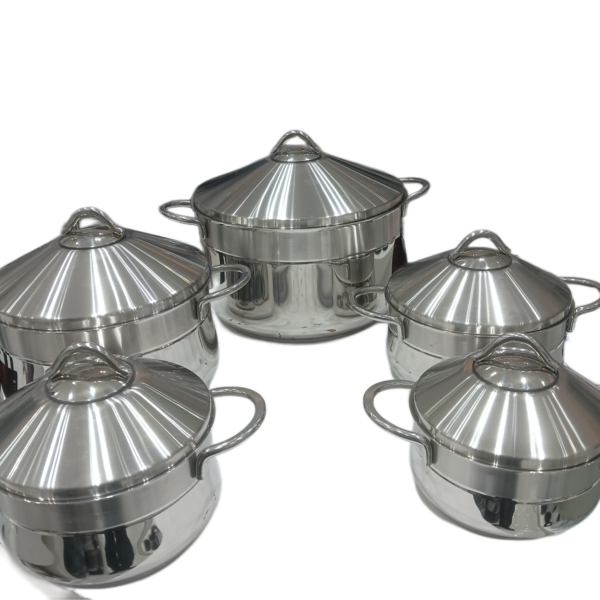 Tayba 10-Piece Turkish Stainless Steel Cookware Set